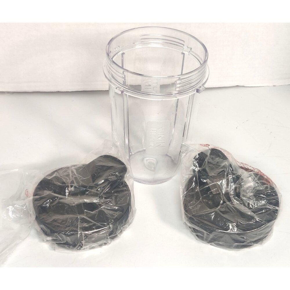 Nutri Ninja 18oz Cup Tumbler with 2 Flip Top Sip and Seal Lids
